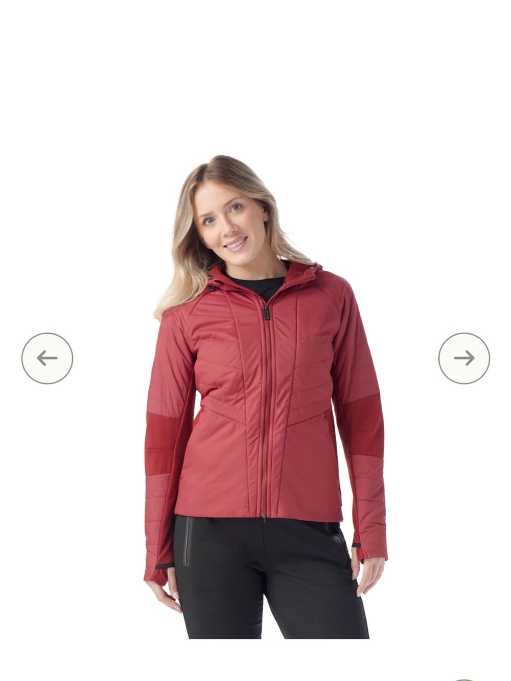 Smartwool Women's Smartloft Hooded Jacket in Currant Size Small